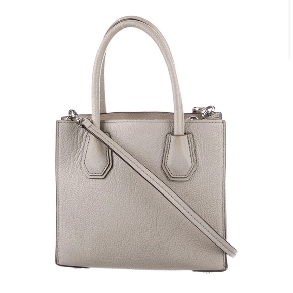 Michael Kors - Small Leather Handle Bag - Grey - Picture 2 of 8